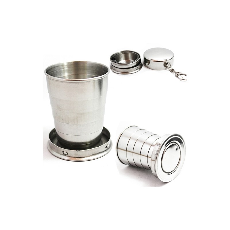 Mini Stainless Steel Portable Travel Telescopic Folding Cup 75mlOutdoor & Camping