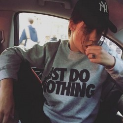 Just Do Nothing - women's jumper - pullover - topHoodies & Jumpers