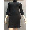 Plus Größe High Neck Freizeit Winter Kleid