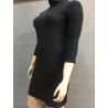 Plus Größe High Neck Freizeit Winter Kleid