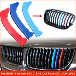 BMW 3er E90 E91 Grillstreifenabdeckung Set 3 Stück