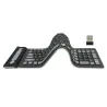 Flexibles Silikon - faltbar - kabellos - 107-Tasten Tastatur - Russisch - Qwerty