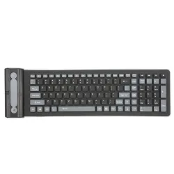 Flexibles Silikon - faltbar - kabellos - 107-Tasten Tastatur - Russisch - Qwerty