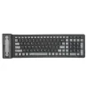 Flexibles Silikon - faltbar - kabellos - 107-Tasten Tastatur - Russisch - Qwerty