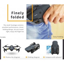 E58 WIFI FPV - 2MP 720P / 1080P Kamera - faltbar RC Drone Quadcopter RTF