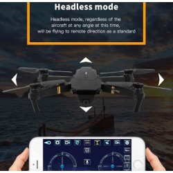 E58 WIFI FPV - 2MP 720P / 1080P Kamera - faltbar RC Drone Quadcopter RTF