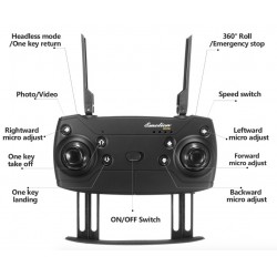 E58 WIFI FPV - 2MP 720P / 1080P Kamera - faltbar RC Drone Quadcopter RTF