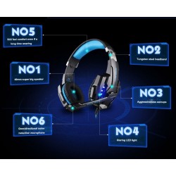 G9000 - Gaming Headset With Microphone LED 3.5mmEar- & Headphones