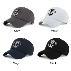 Baseballkappe mit Anker - Baumwolle - verstellbar - unisex