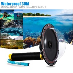 TEIL 6" wasserdichter Fall Floating Trigger für GoPro Hero 4 3 3+ Lens Dom Cover Gehäuse