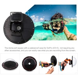 TEIL 6" wasserdichter Fall Floating Trigger für GoPro Hero 4 3 3+ Lens Dom Cover Gehäuse