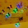 Bunte künstliche Schmetterling LED Nachtlicht Lampe Wandaufkleber
