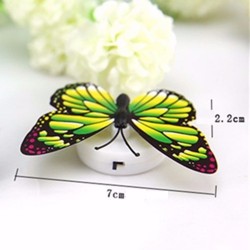 Bunte künstliche Schmetterling LED Nachtlicht Lampe Wandaufkleber