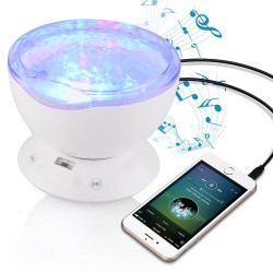 Ozeanwellen - Sternenhimmel - USB LED Nachtlicht - Projektor