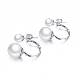 Double Pearl Stud EarringsEarrings