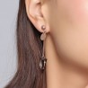 Double circle & triangle - long earringsEarrings