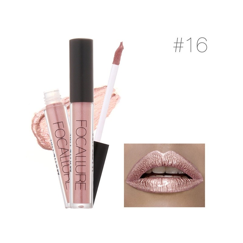 Lang anhaltender Lippenstift Nude Gold Metallic Lipgloss