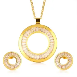 Strass Gold Schmuckset
