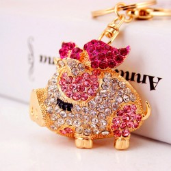 Crystal pig keychainKeyrings