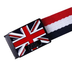 Mode England Stil Leinwand Gürtel Unisex