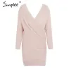 Sexy Cross Knitting Sweater PulloverHoodies & Jumpers