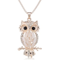 Crystal owl pendant necklaceNecklaces