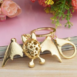 Crystal smiling bat - keyringKeyrings