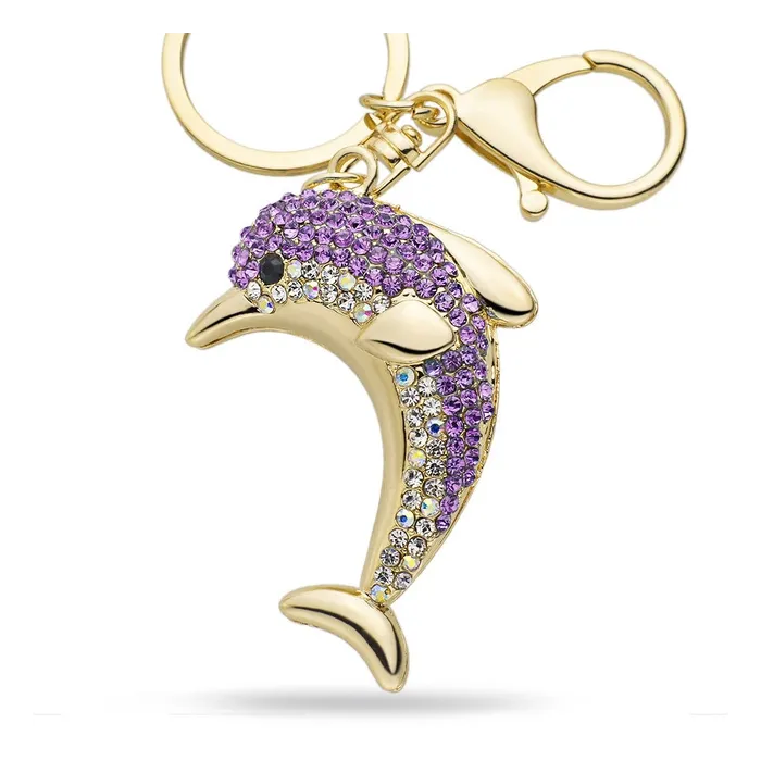 Crystal dolphin - keyringKeyrings