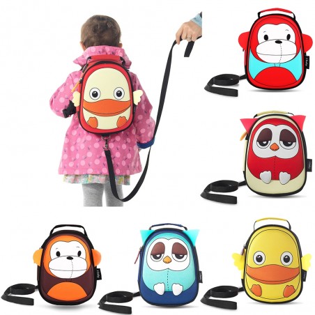 3D Tierdesign Baby Kinder wasserdicht Rucksack mit sicherer Harness