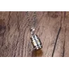 Rotatable mantra pendant with stainless steel necklaceNecklaces