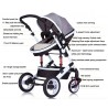 Zwei Wegesrollen Baby's Pram 0-3 Jahre
