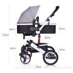 Zwei Wegesrollen Baby's Pram 0-3 Jahre