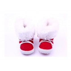 Neugeborene Kleinkind Baumwolle weiche Dicke warme Fleece Schuhe Stiefel Erste Walker