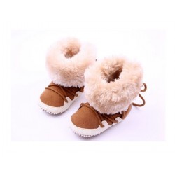 Neugeborene Kleinkind Baumwolle weiche Dicke warme Fleece Schuhe Stiefel Erste Walker