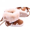 Neugeborene Kleinkind Baumwolle weiche Dicke warme Fleece Schuhe Stiefel Erste Walker