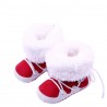 Neugeborene Kleinkind Baumwolle weiche Dicke warme Fleece Schuhe Stiefel Erste Walker