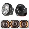 7" Motorrad Scheinwerfer Runde LED Signalanzeigen aktivieren