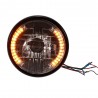 7" Motorrad Scheinwerfer Runde LED Signalanzeigen aktivieren