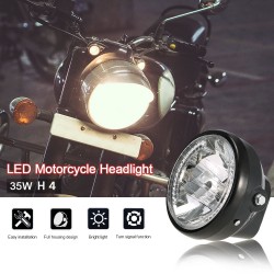 7" Motorrad Scheinwerfer Runde LED Signalanzeigen aktivieren