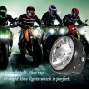 7" Motorrad Scheinwerfer Runde LED Signalanzeigen aktivieren