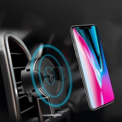 iPhone X S8 Original 360 Degree Rotation Qi Wireless Car Charger Phone Holder With LED IndicatorAccessories