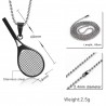 Tennis racket pendant with necklaceNecklaces
