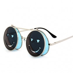 Steampunk Vintage Round Double Lens Sunglasses UnisexSunglasses