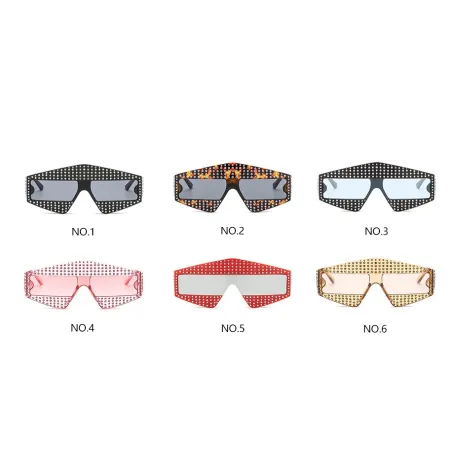Strass Rahmen - übergroße Sonnenbrille