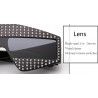 Rhinestones frame - oversized sunglassesSunglasses