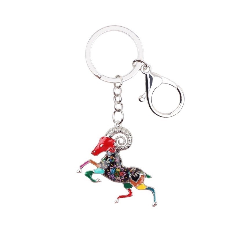Aries Zodiac Sign Keychain KeyringKeyrings