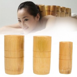 Traditionelle chinesische Bambus Suction Cups Akupunktur Anti Cellulite Massage Set 3pcs
