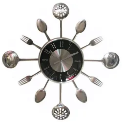 Metal cutlery wall clock 18 inchClocks