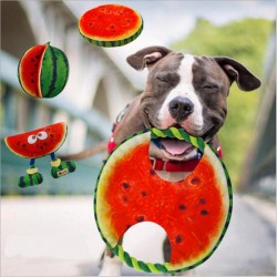 Hundefrisbee - Leinwandseil - Wassermelone Spielzeug - 19 cm