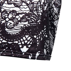 Elegantes Vintage Blumenprint Midi Kleid